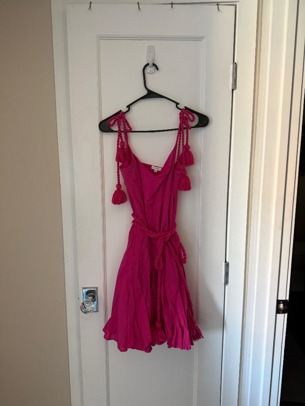 RHODE HOT PINK CASEY SLEEVELESS MINI DRESS SIZE M